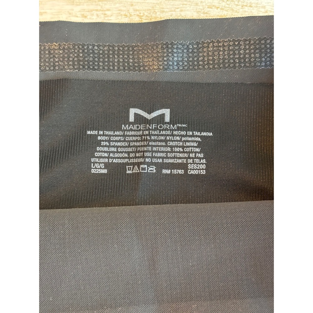 Maidenform Large High Waist Thong Women Black SES200 Extra Firm - Picture 3 of 3